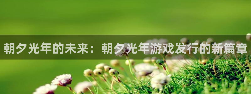 火狐电竞登录注册账号安全吗可靠吗：朝夕光年的未来：朝夕光年游戏发行的新篇章